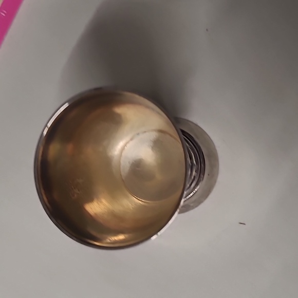 Delightful Silver Plated Goblet with Wine Blessing Vintage Wine Kiddush Cup Sabb - Picture 2 of 2